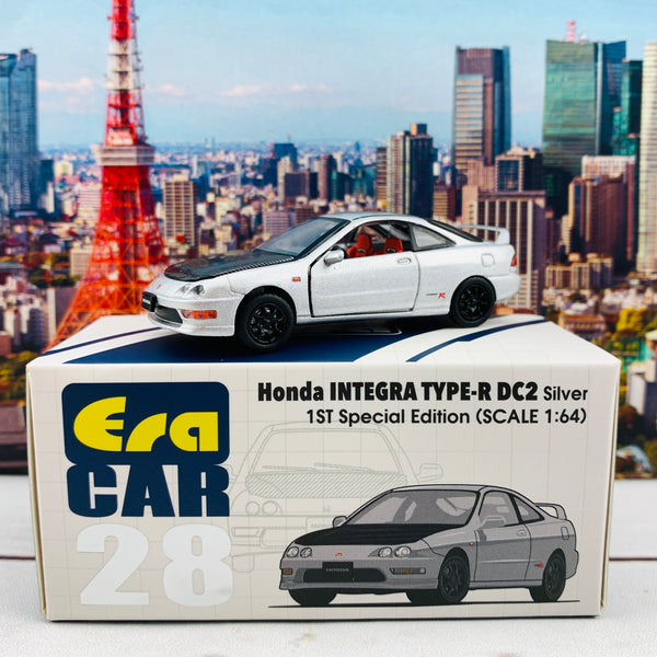ERA CAR 28 1/64 Honda Integra Type-R DC2 Silver 1ST Special Edition HA20DC2RF28