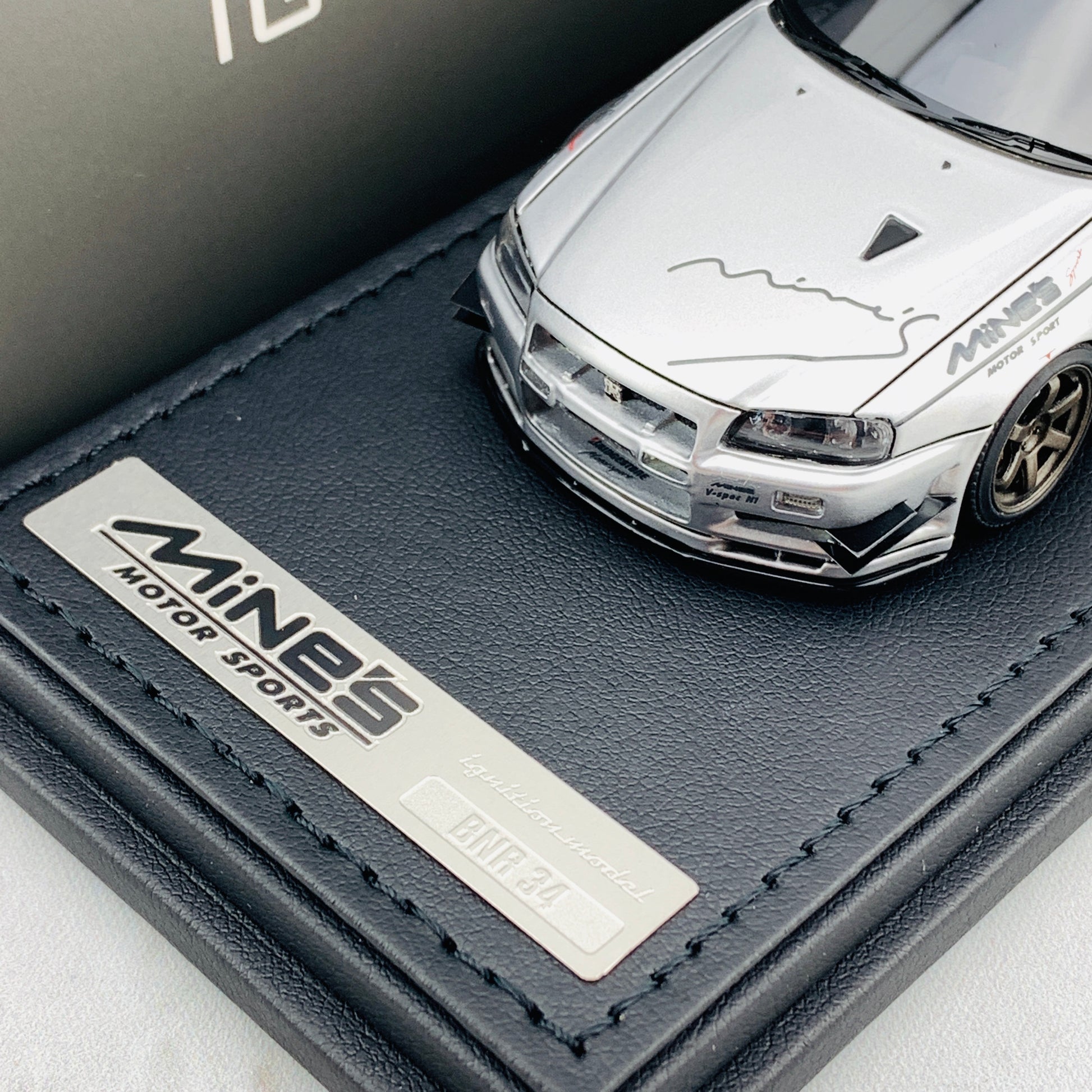 Ignition Model 1/43 Nissan Skyline GTR Mine's R34 Silver IG1816