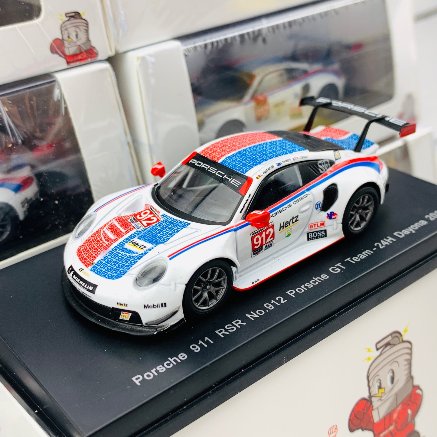 Sparky 1/64 PORSCHE 911 RSR NO.912 PORSCHE GT TEAM 24H Daytona 2019 E.BAMBER - L.VANTHOOR - M.JAMINET Y136