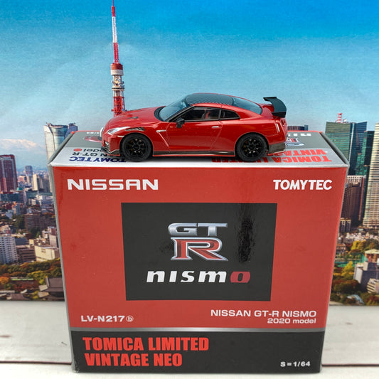 Tomytec Tomica Limited Vintage Neo 1/64 Nissan GTR NISMO 2020 Red LV-N217b