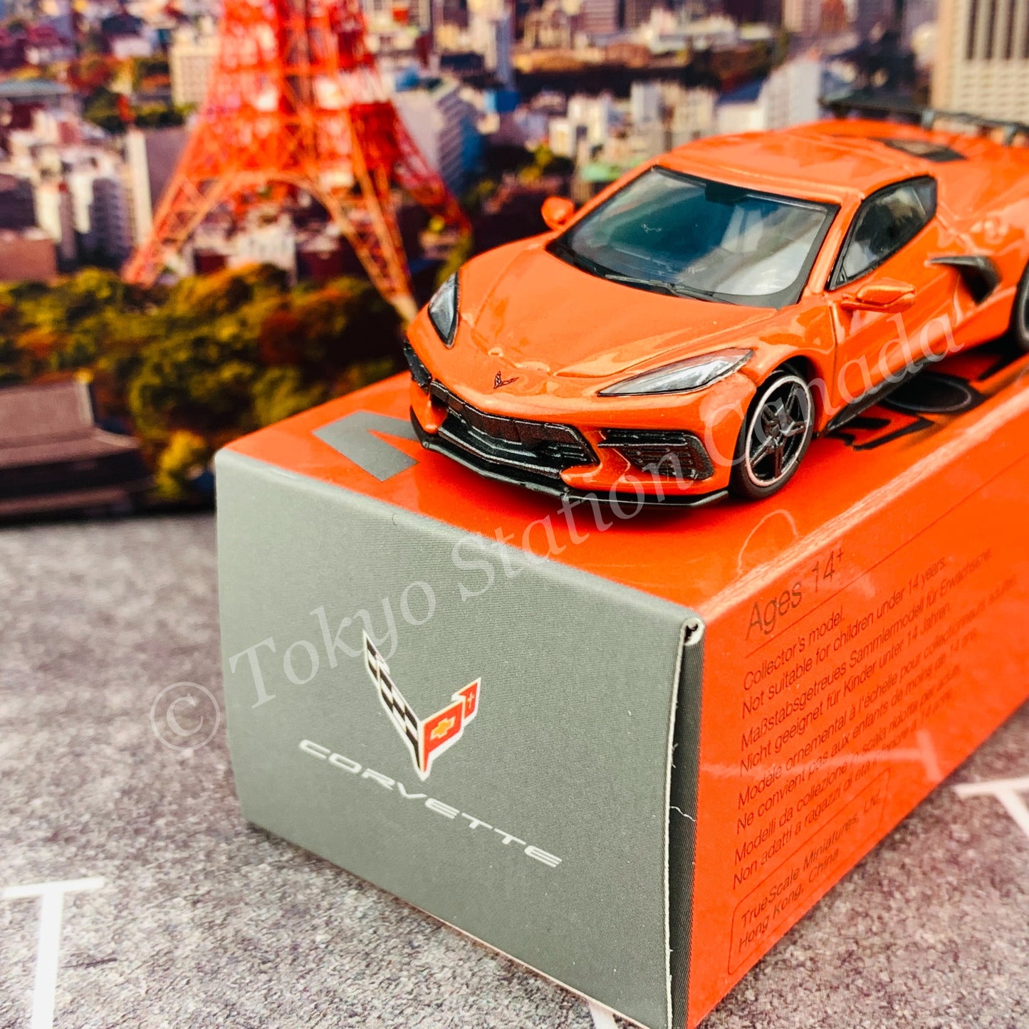 MINI GT 1/64 Chevrolet Corvette Stingray 2020 Sebring Orange Tintcoat LHD MGT00227-L