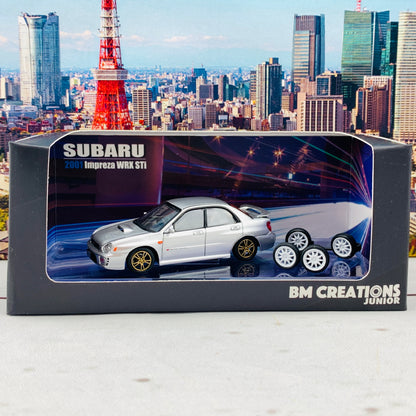 BM Creations JUNIOR 1/64 Mitsubishi Lancer Evolution VII SILVER RHD 64B0086