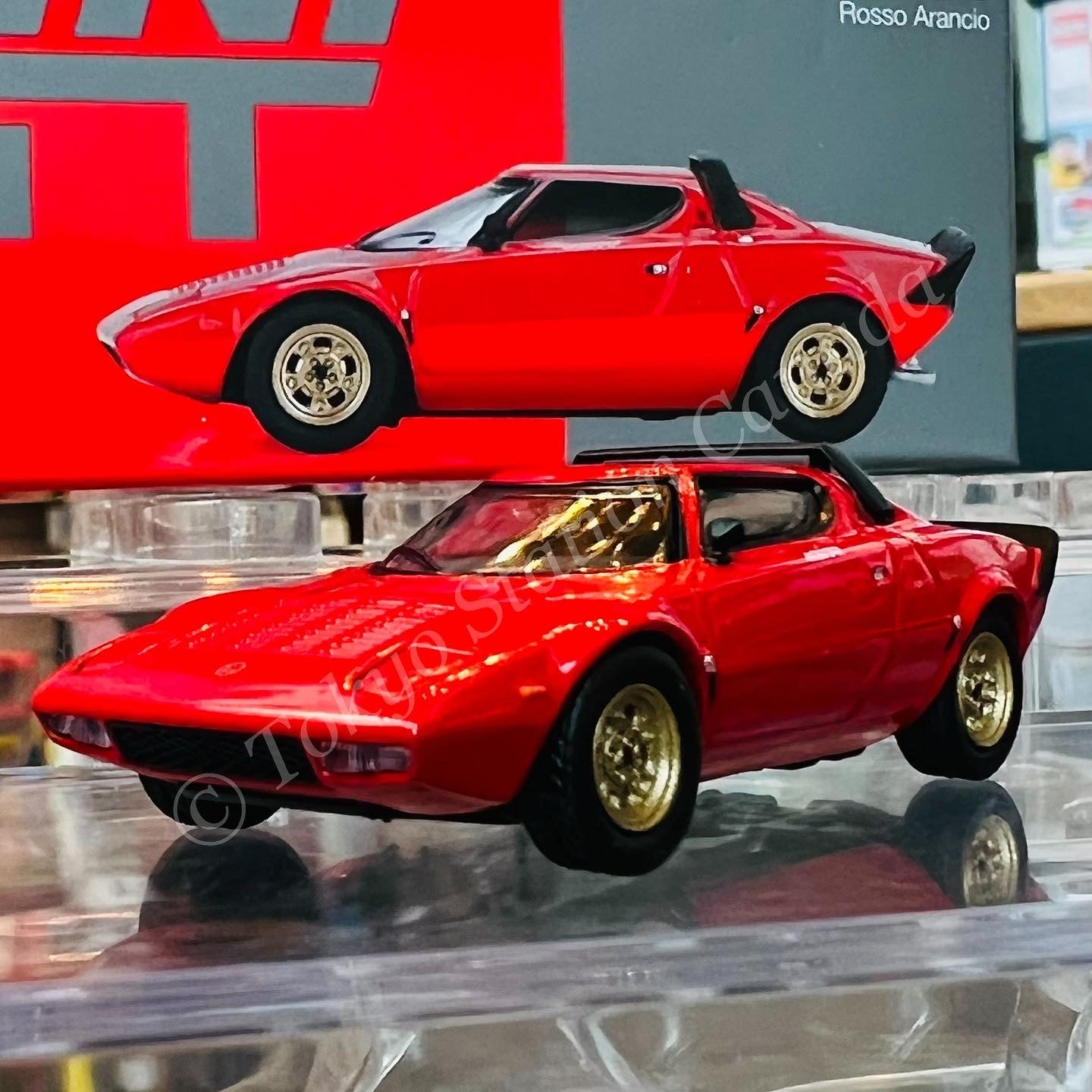 MINI GT 1/64 Lancia Stratos HF Stradale Rosso Arancio LHD MGT00365-L
