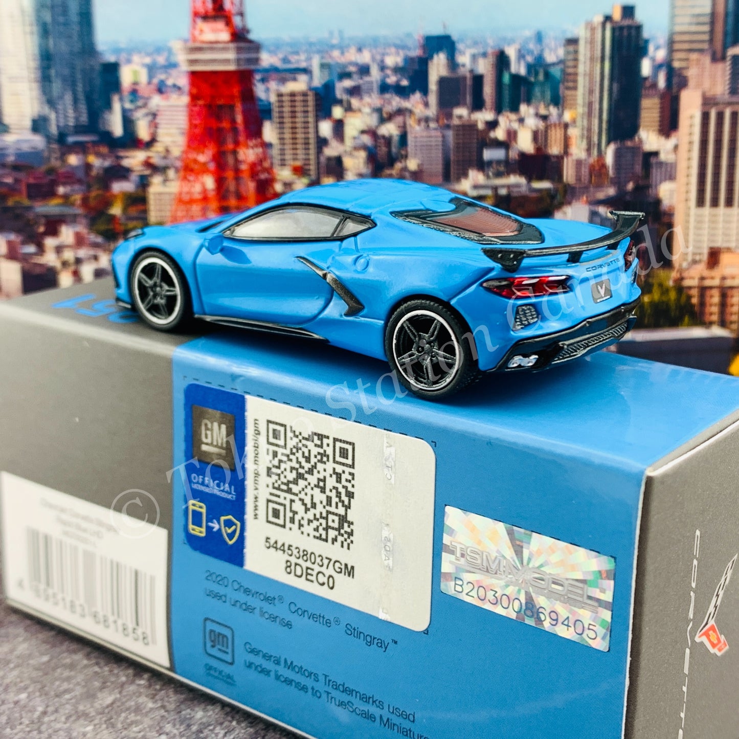 MINI GT 1/64 Chevrolet Corvette Stingray 2020  Rapid Blue LHD MGT00251-L