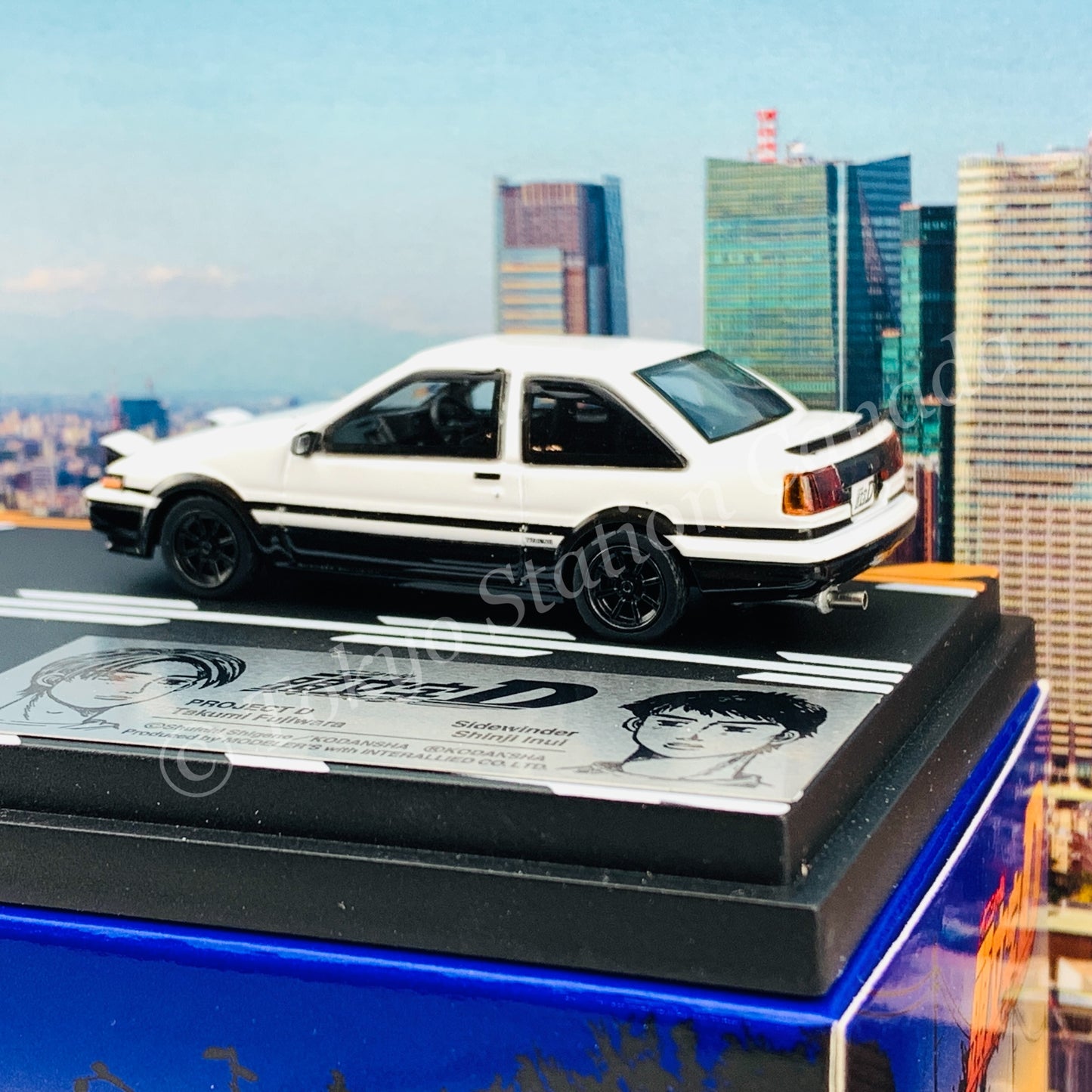 MODELER'S 1/64 Initial D Set Vol.1 Takumi Fujiwara Trueno (AE86) & Shinji Inui Trueno 2 Door (AE86) MD64201
