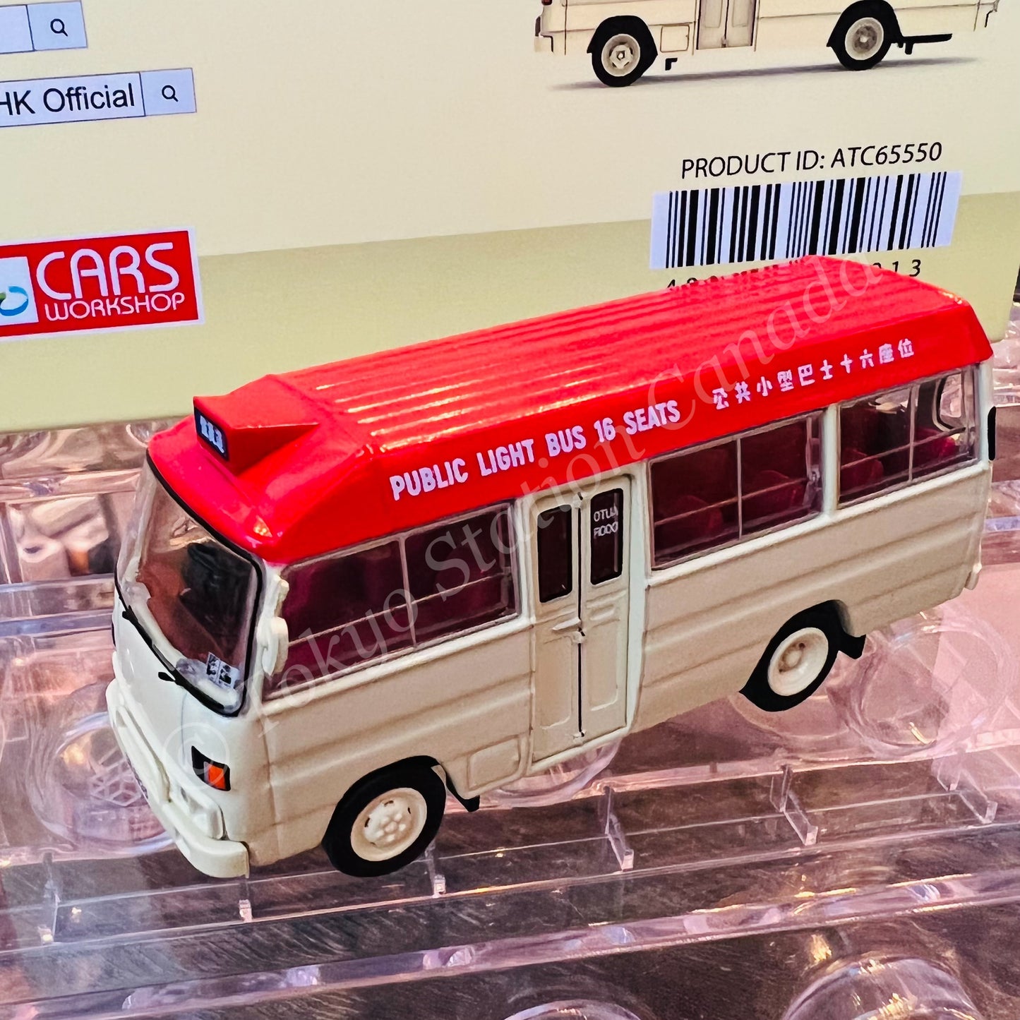 TINY 微影 1/76 Mitsubishi Rosa Red Mini Bus 16-Seat (Jordan Road 佐敦道) "7-11"  ATC65550