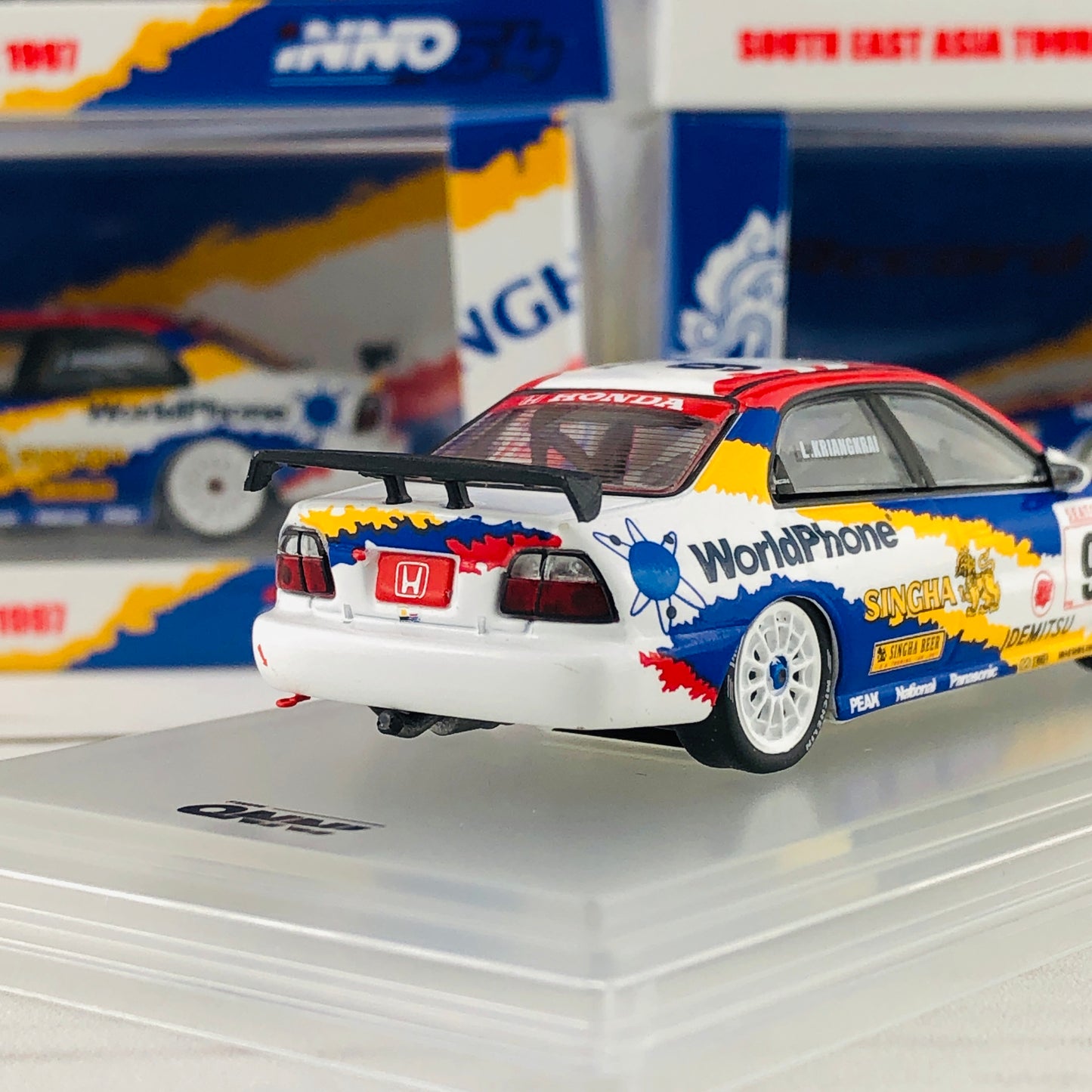 INNO64 Honda Accord CD6 #9 "World Phone Singha Racing Team" SEATCZC 1997 Thailand Special Edition IN64-CD6-SEATCZC