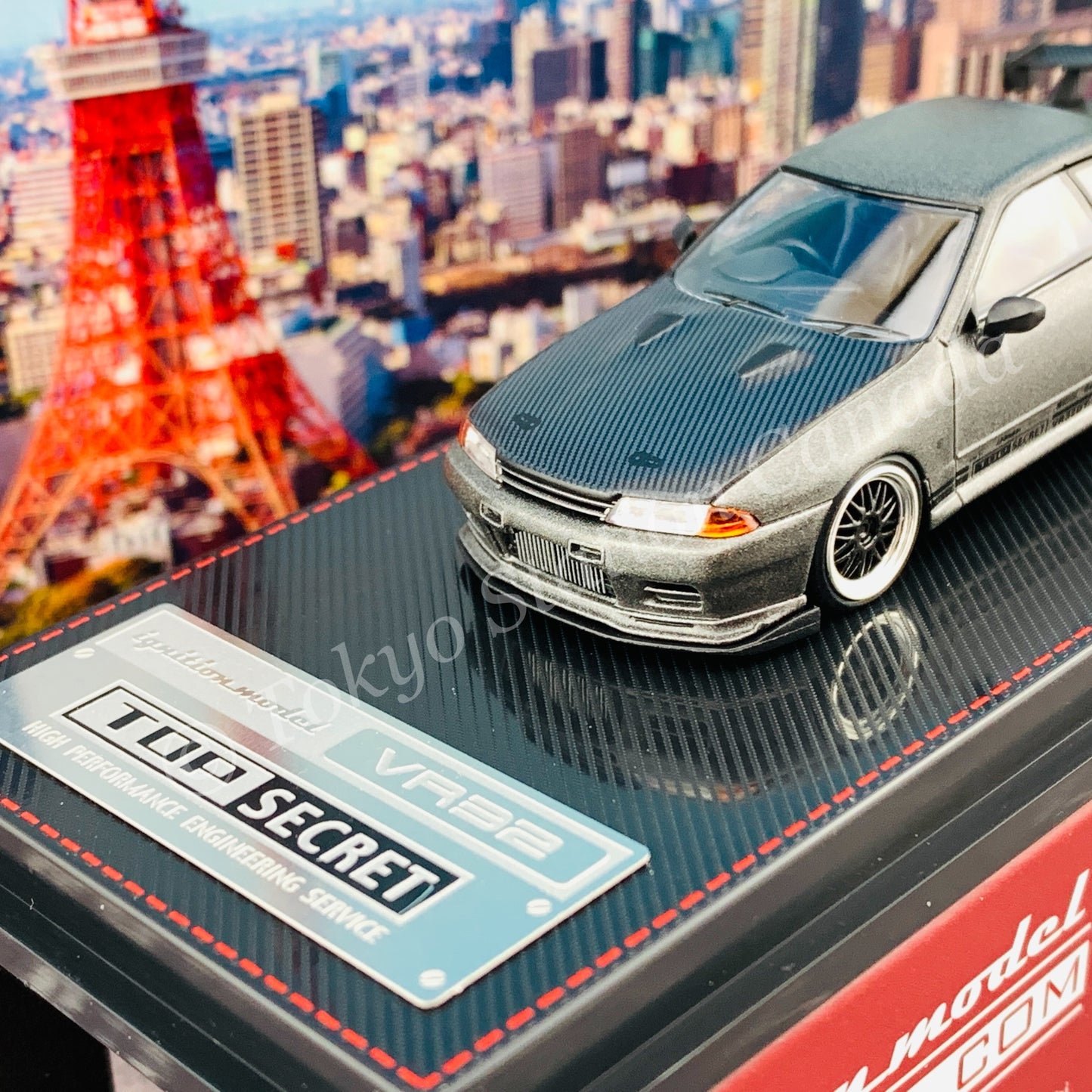 Ignition Model 1/64 TOP SECRET GT-R (VR32) Titanium Gray IG2394