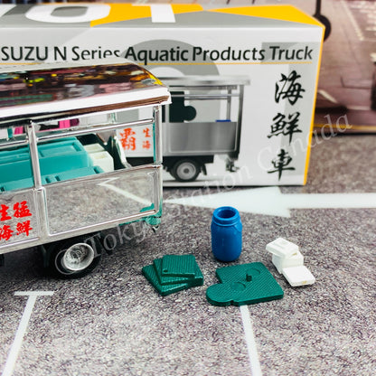 Tiny 微影 101 ISUZU N Series Aquatic Products Truck (Electroplating Silver)  五十鈴N系列 海鮮車 (電鍍銀) ATC65069