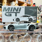 MINI GT 1/64 Porsche 911 Turbo S GT Silver Metallic RHD MGT00354-R