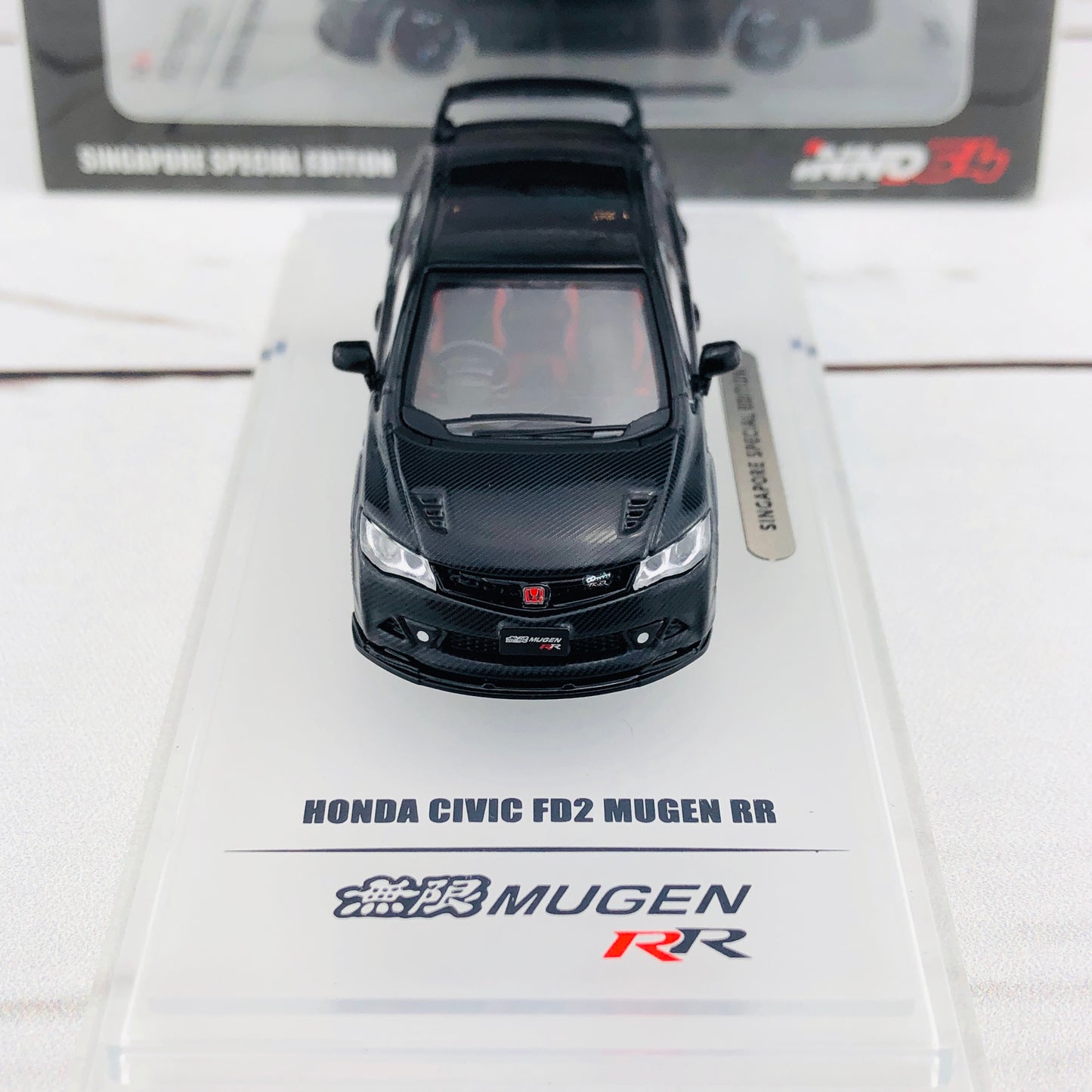INNO64 1/64 HONDA CIVIC FD2 Mugen RR (Singapore Special Edition) IN64-FD2R-BLSG  **Limited Qty**