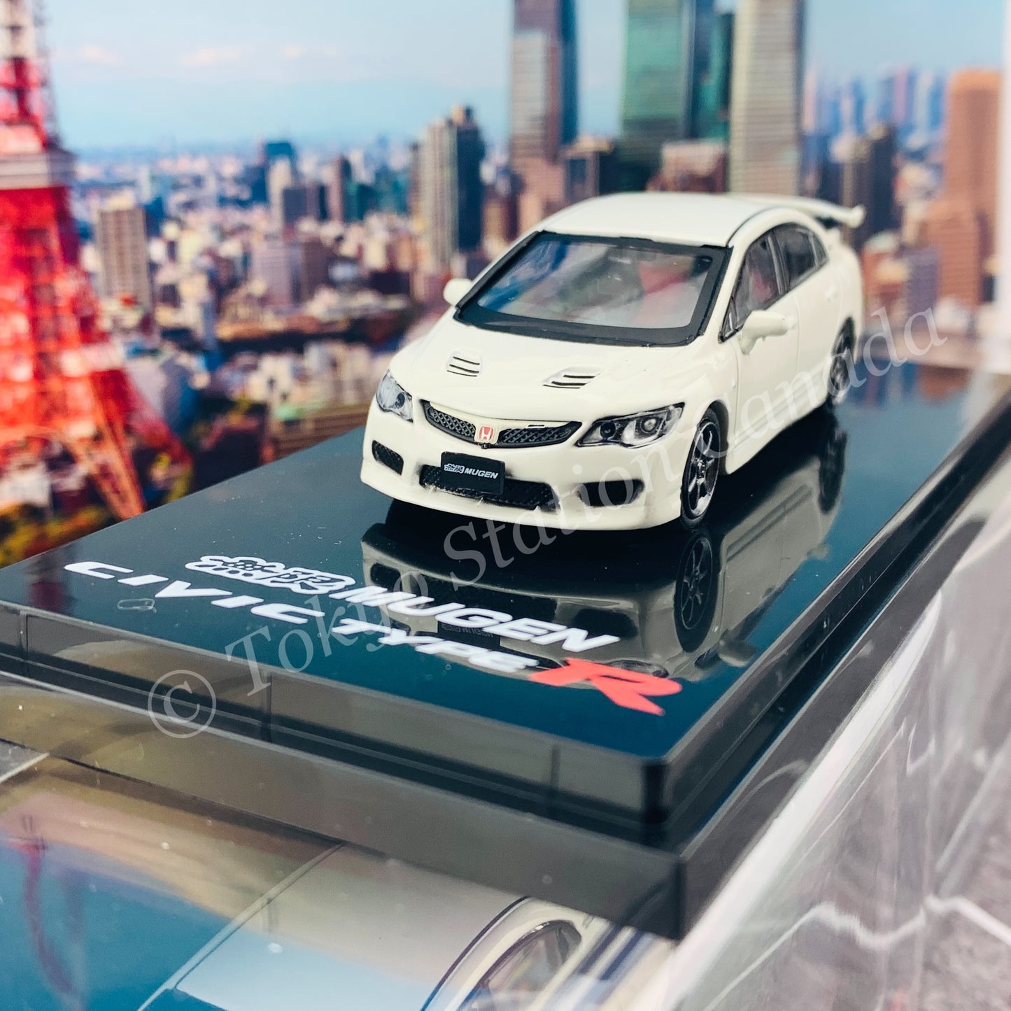 HOBBY JAPAN 1/64 Mugen Civic TYPE R (FD2) Championship White HJ641003MW