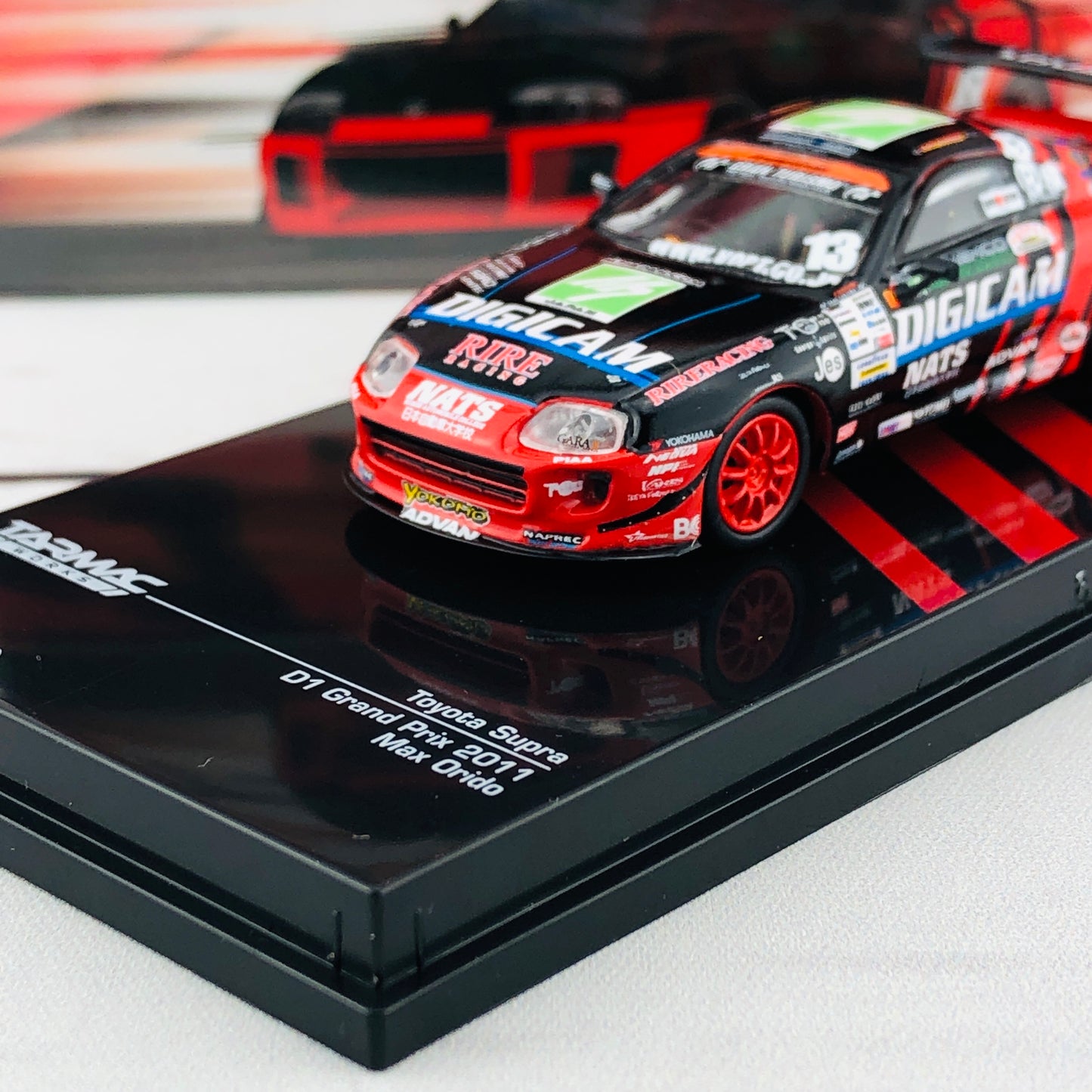 Tarmac Works 1/64 Toyota Supra D1 Grand Prix 2011 Max Orido T64-011-ADV