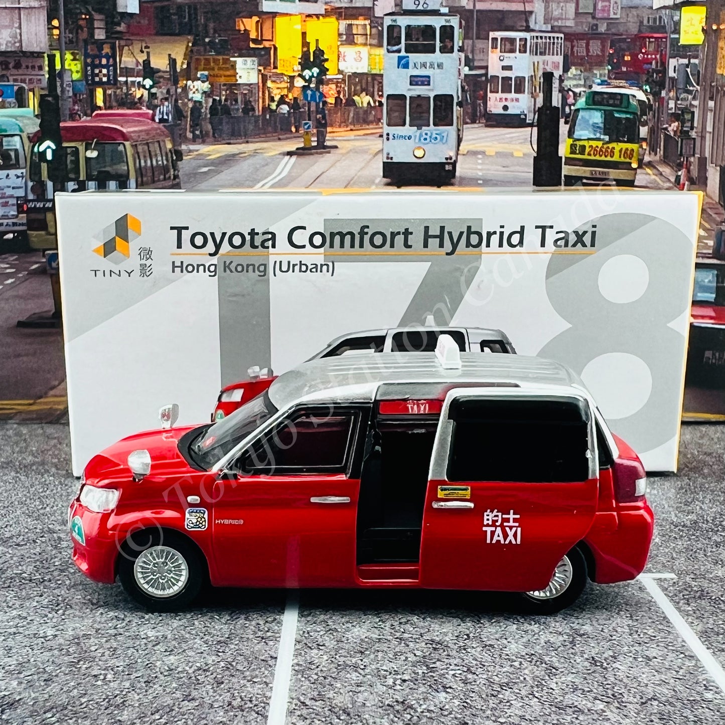TINY 微影 178 Toyota Comfort Hybrid Taxi (Urban XC1293) ATC65509