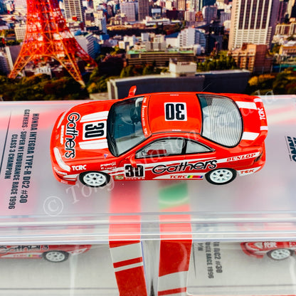 INNO64 1/64 HONDA INTEGRA TYPE-R DC2 #30 “GATHERS” Super N1 Endurance Race 1996 Class 3 Champion IN64-DC2-GAT