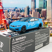 MINI GT 1/64 LB★WORKS BMW M4  Baby Blue LHD MGT00192-L