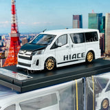 Model 1 1/64 Toyota Hiace 300 Custom version WHITE C33125