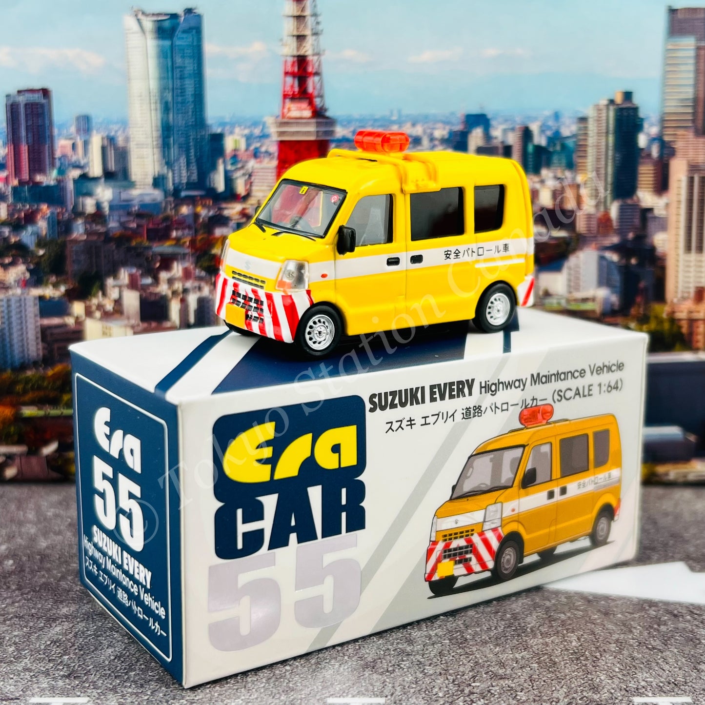 ERA CAR 1/64 Suzuki Every Highway Maintance Vehicle (4897099931812)