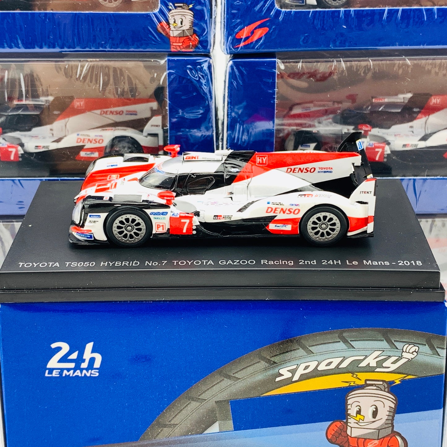 Sparky 1/64 TOYOTA TS050 HYBRID NO.7 TOYOTA GAZOO RACING 2nd 24H LE MANS 2018 M. CONWAY - K. KOBAYASHI - J. M. LÓPEZ Y134