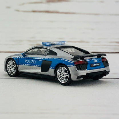 Tarmac Works GLOBAL64 1/64 Audi R8 V10 Plus - German Polizei