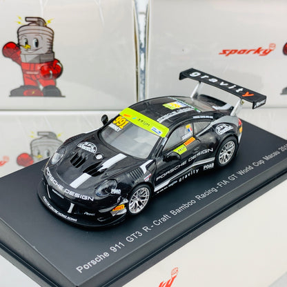 Sparky 1/64 PORSCHE 911 GT3 R - Craft Bamboo Racing - FIA GT World Cup Macau 2018 Mathieu Jaminet Y159