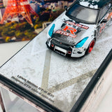 KJ MINIATURES 1/64 LBWK Nissan GTR R35 Belgium GTR Store Edition Godzilla KJ64002BG