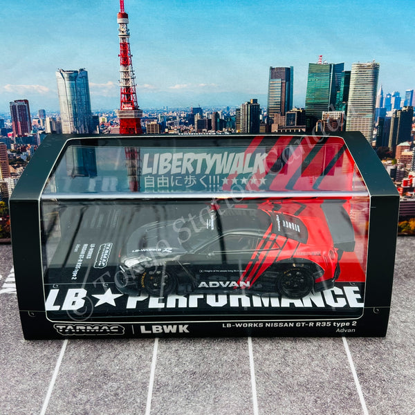 1/43 Tarmac LB WORKS GT-R R35 type2 アドバン 1/43スケール TARMAC WORKS「LB-WORKS NISSAN GT-R R35 Type2