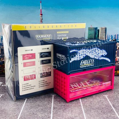 TARMAC WORKS 1/64 PARTS64 Set of 2 Containers ENDLESS *** For both storage and display of 1/64 cars *** T64C-001-ENL