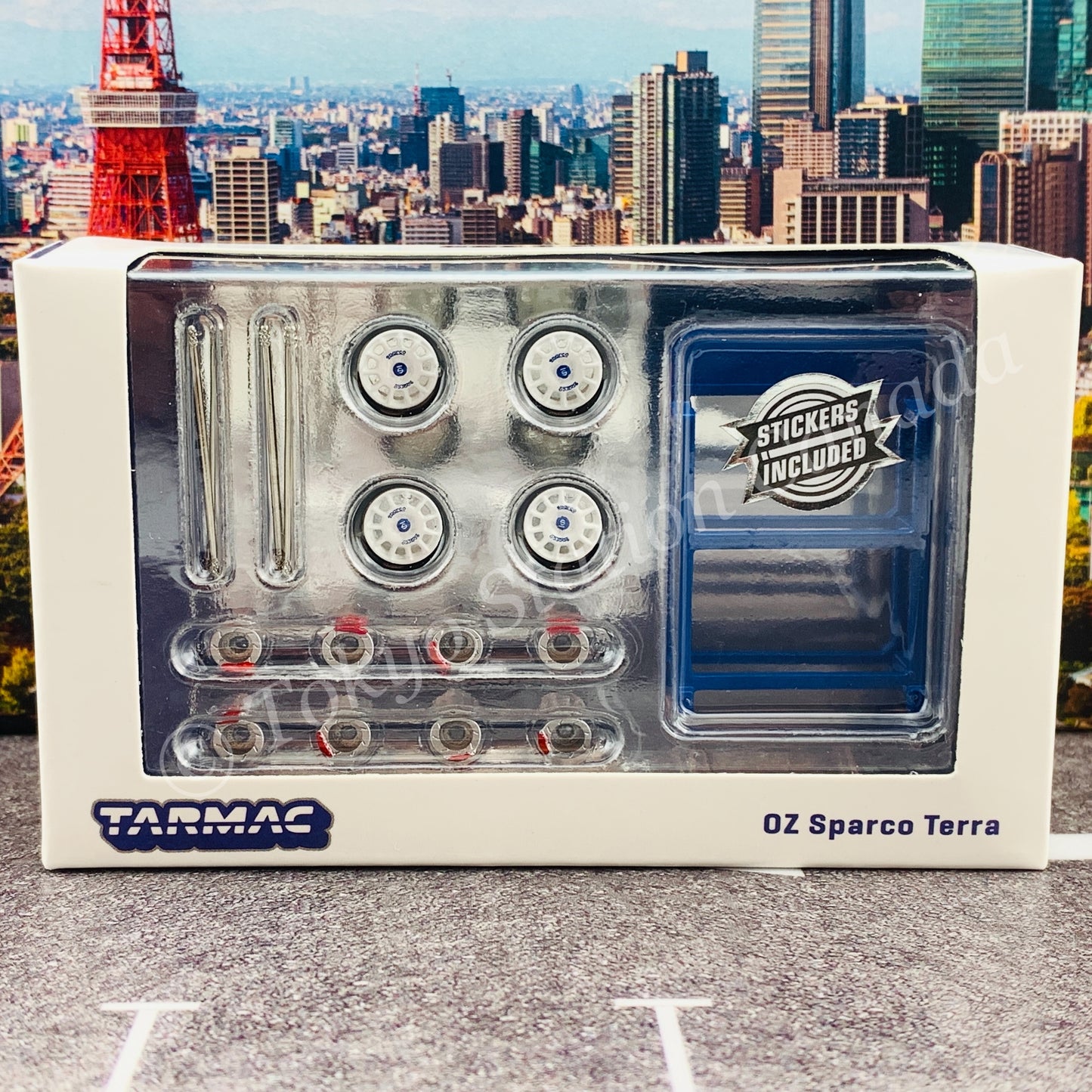 TARMAC WORKS PARTS64 1/64 OZ Sparco Terra White T64W-003-WH