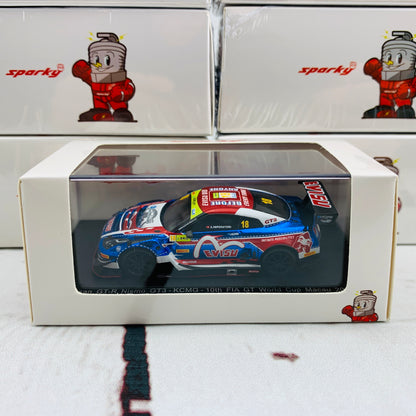 Sparky 1/64 NISSAN GTR NISMO GT3 - KCMG - 10th FIA GT World Cup Macau 2018 Alexandre IMPERATORI Y129