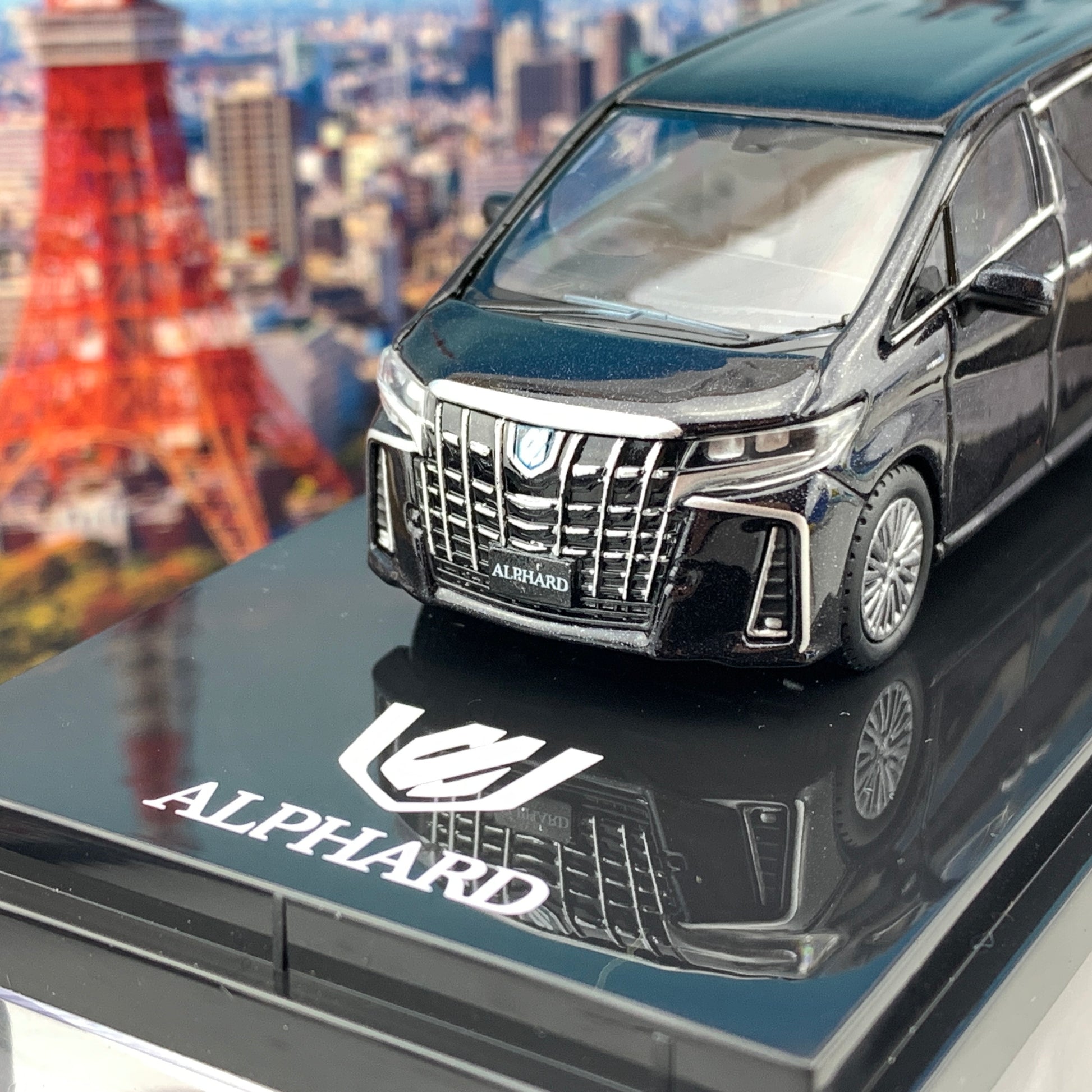 HOBBY JAPAN 1/64 Toyota ALPHARD HYBRID (H30W) AERO TYPE Sparkling Black HJ641012HBK