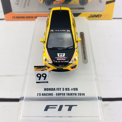 INNO64 HONDA FIT 3 RS #99 J'S Racing - Super Taikyu 2014 CARLOVERDIECAST Special Edition IN64-GK5-JS99