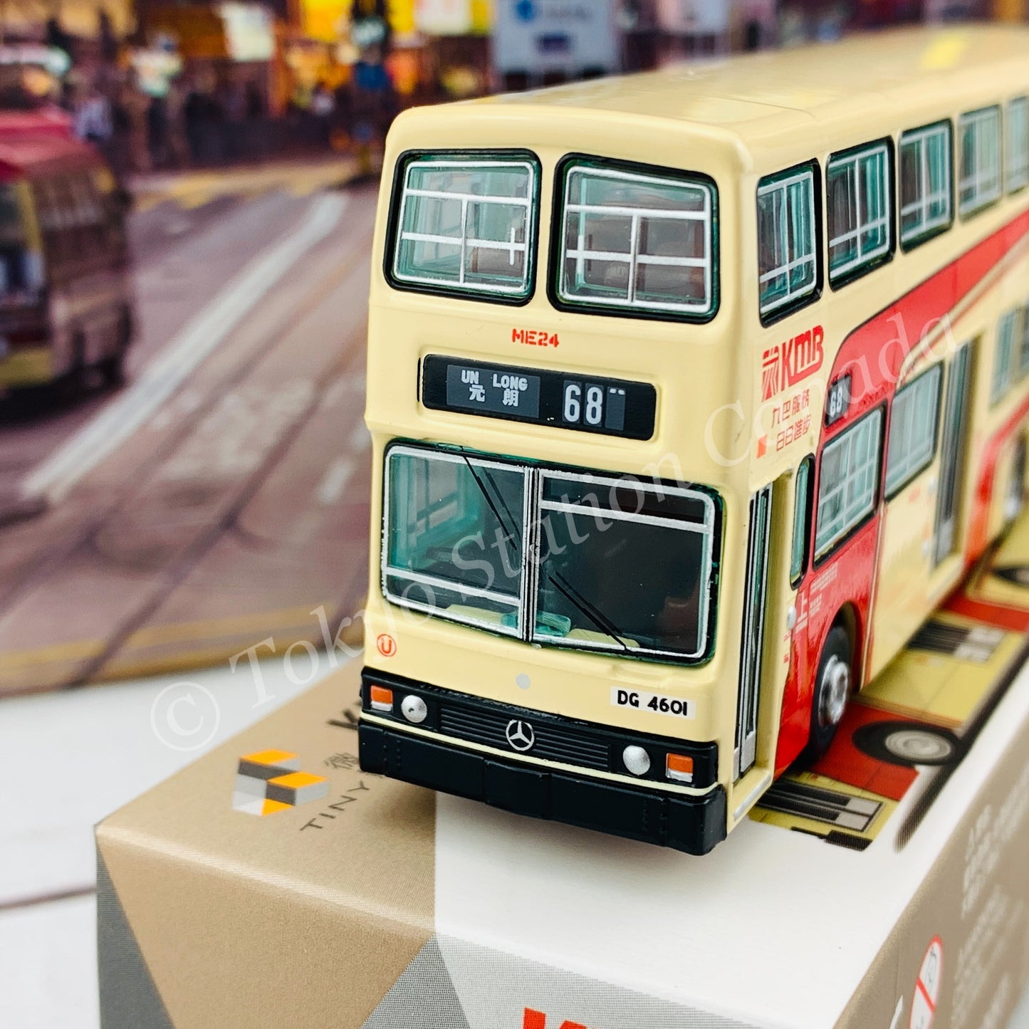 Tiny 微影 148 KMB MERCEDES-BENZ O305 (68 Un Long元朗) 九巴平治 O305「車王色」KMB2020010