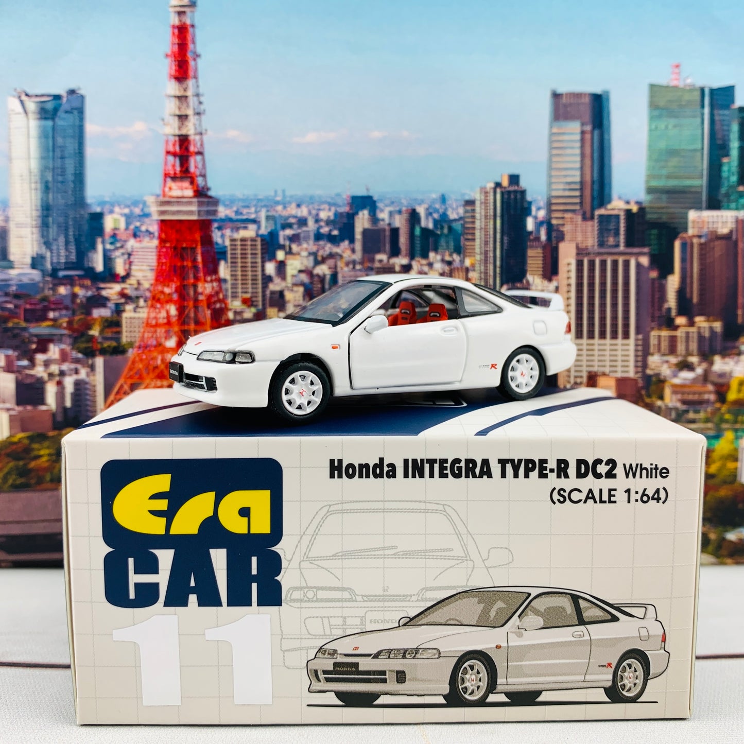 ERA CAR 11 1/64 Honda Integra Type-R DC2 White HA20DC2RN11