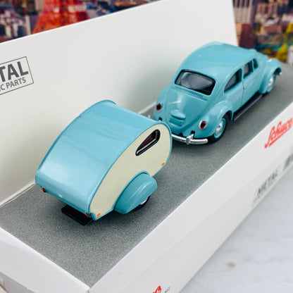 Schuco1/64 VW Beetle with Caravan (Kafer mit Wohnanhanger) 452022500