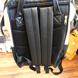 anello® Japan Synthetic Leather Mouthpiece Backpack - Aobori Black AT-B1211