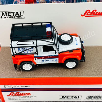 Schuco 1/64 Land Rover Defender Hong Kong Police EOD Bureau (Toyeast Limited Edition) 452020400
