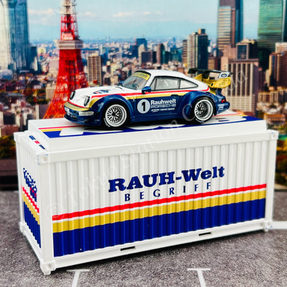 TARMAC WORKS HOBBY64 1/64 RWB 964 Waikato With Container T64-037-WKT