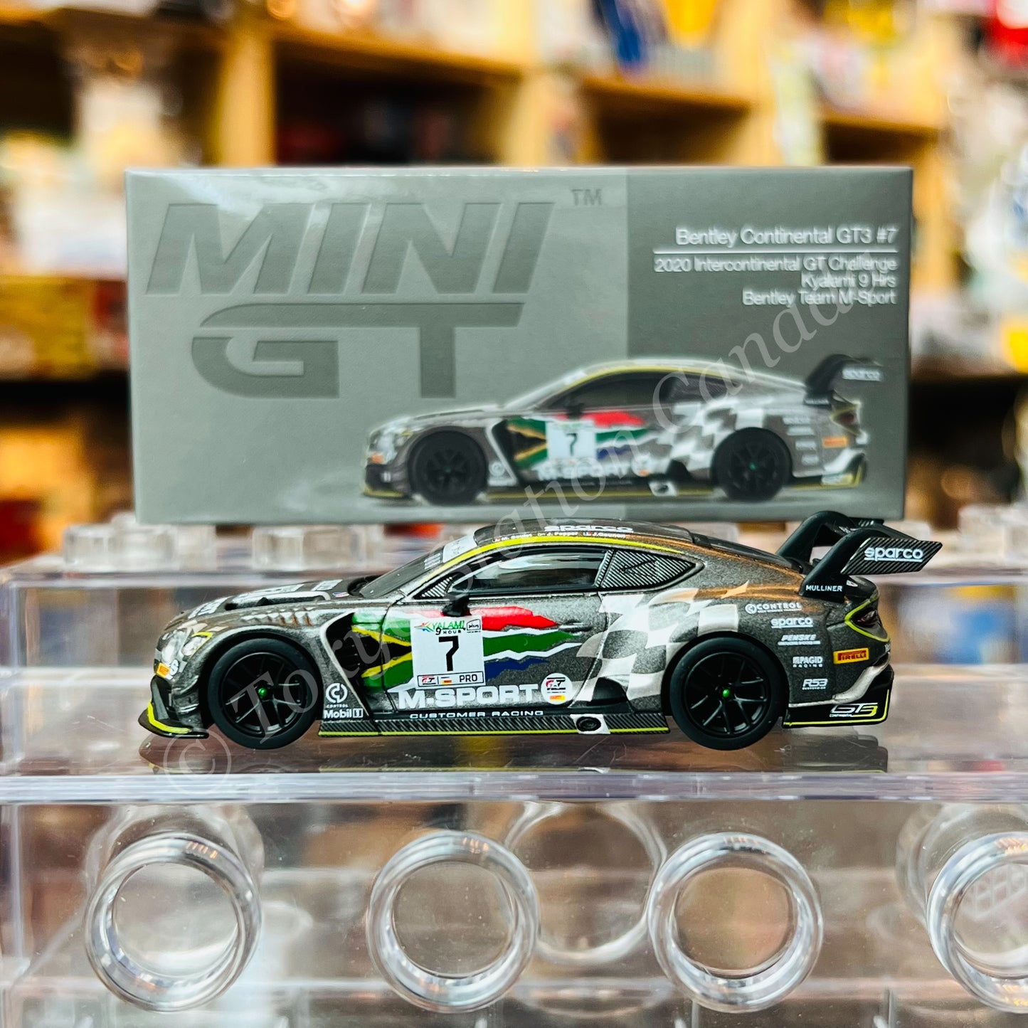 MINI GT 1/64 Bentley Continental GT3 #7 M-Sport 2020 Intercontinental GT Challenge Kyalami 9 Hrs RHD MGT00284-R