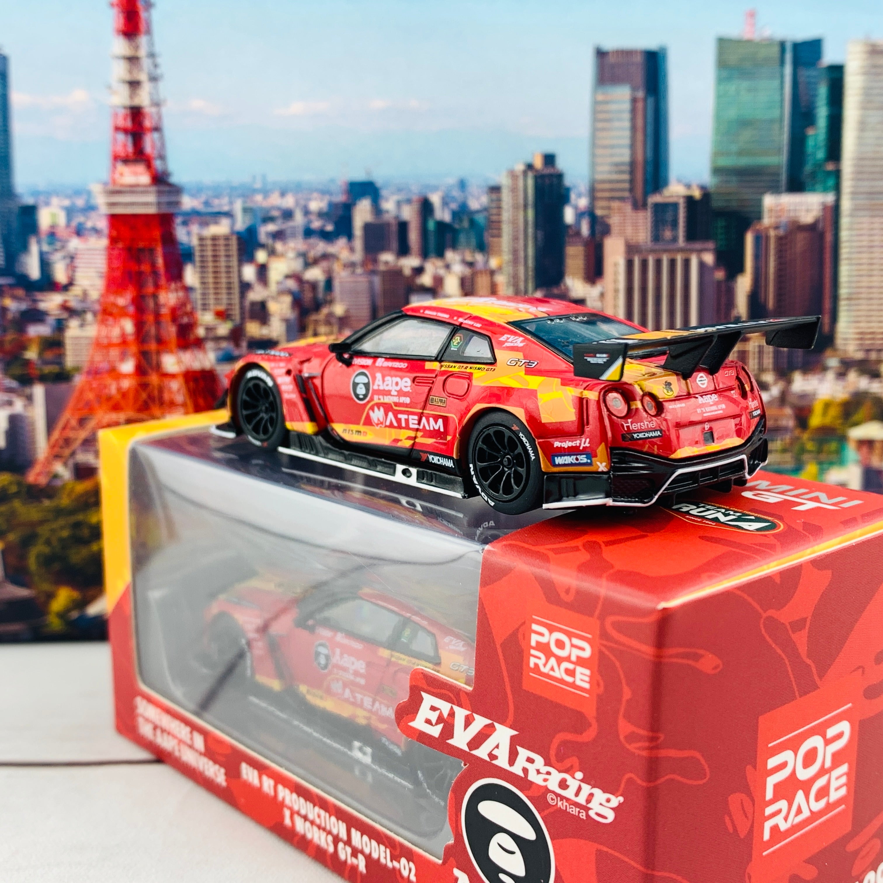 POP RACE x MINI GT 1/64 EVA RT Production Model-02 X Works GTR