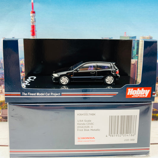 HOBBY JAPAN 1/64 Honda Civic EG6 SIR-II BLACK HJ641017ABK
