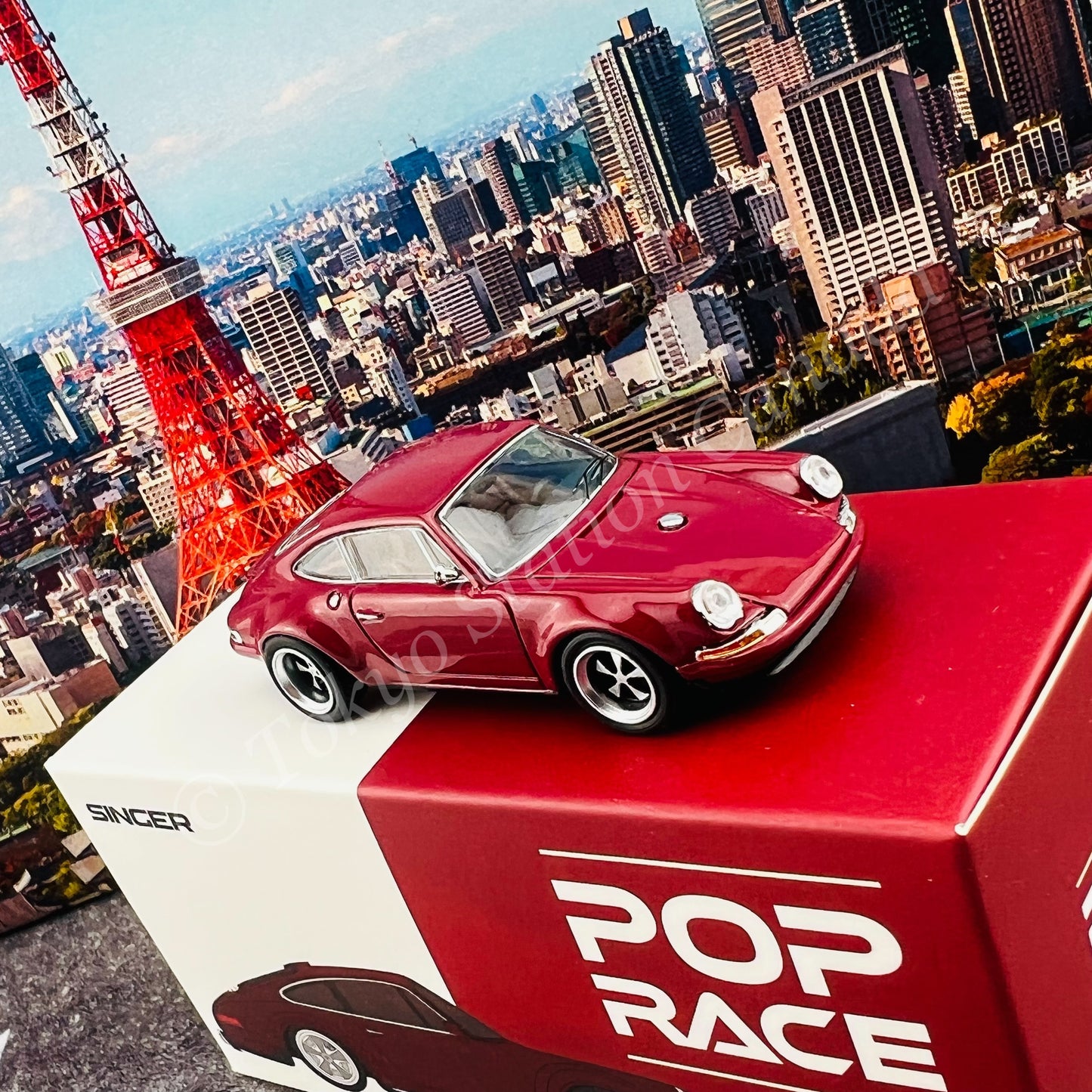 POPRACE 1/64 Singer 911 (964) RED