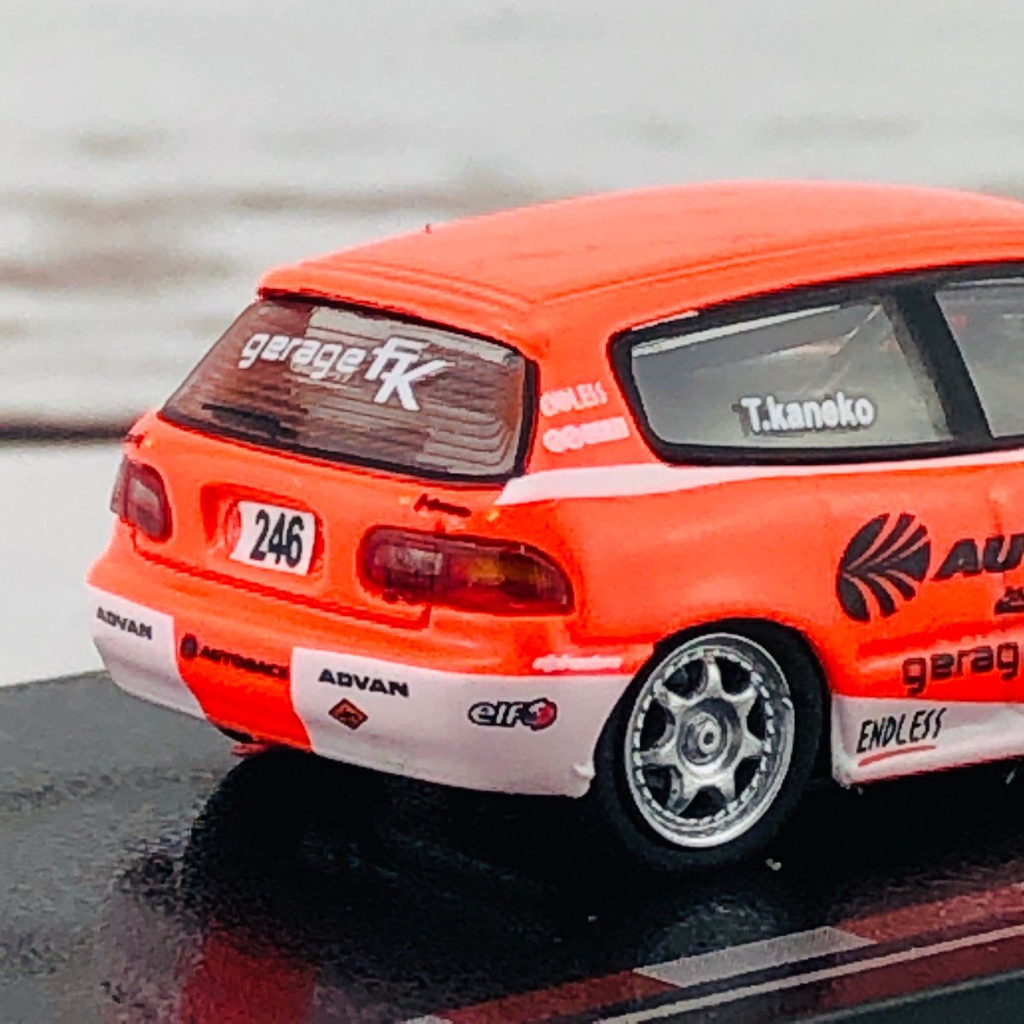 Tarmac Works 1/64 Honda Civic EG6 Motegi Civic Race 2010 #246 AUTOBACS T64-001-AB