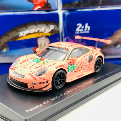 Sparky 1/64 PORSCHE 911 RSR NO.92 PORSCHE GT TEAM WINNER LMGTE PRO CLASS 24H LE MANS 2018 M. CHRISTENSEN - K. ESTRE - L. VANTHOOR Y122