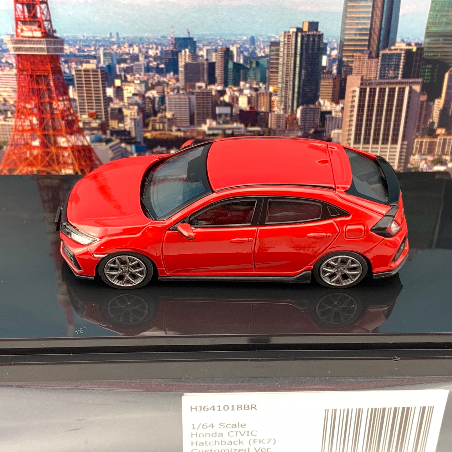 HOBBY JAPAN 1/64 Honda CIVIC Hatchback FK7 Flame Red Customized Version HJ641018BR