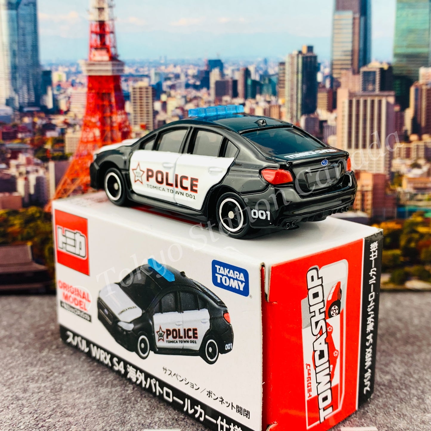 TOMICA SHOP ORIGINAL MODEL Subaru WRX S4 Oversea Patrol Car 4904810136330