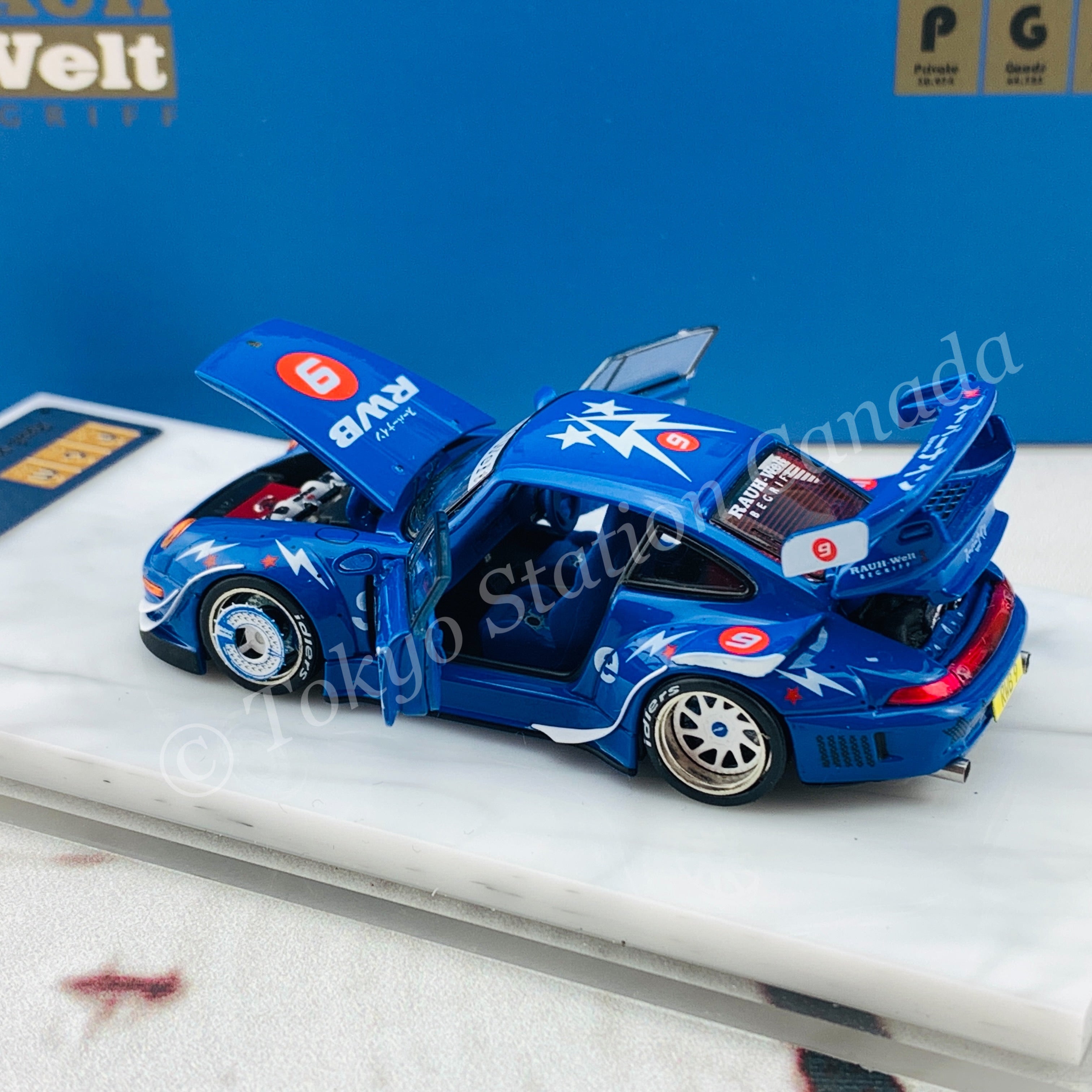 RWB SuperNine ミニカー 1/64 Amazon.co.jp: 1/64 Fuelme Super Nine RWB 993 Super Nine Mini Car