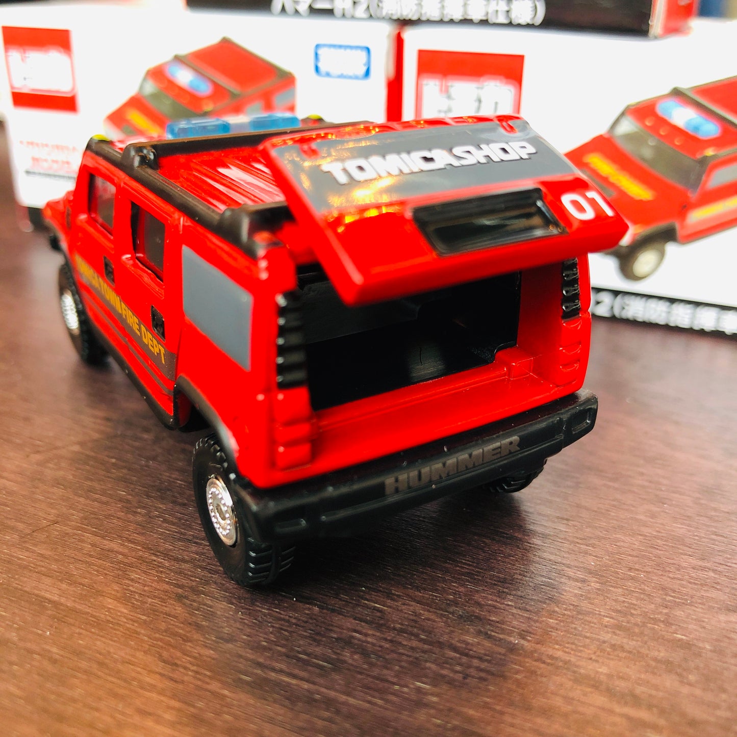 Tomica Shop Original Model Hummer H2 Fire Chef Command Vehicle