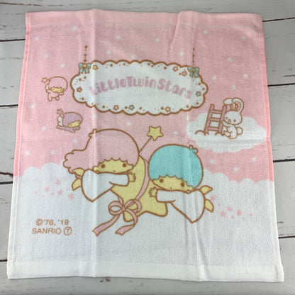 Little Twin Stars 100% Cotton Towel 35cm x 34cm by Sanrio Original B5271 Pink