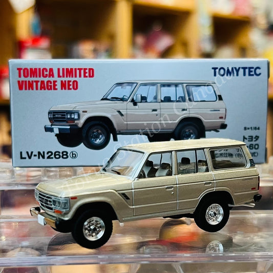 TOMYTEC Tomica Limited Vintage Neo 1/64 Toyota Land Cruiser 60 North American specification (Beige) 1988 LV-N268b